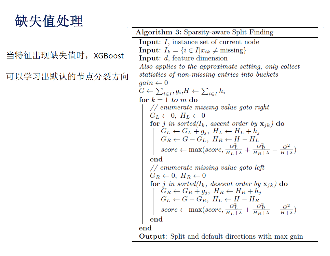 XGBoost缺失值处理